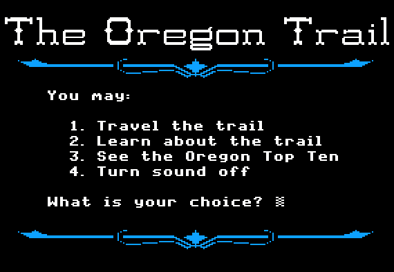 You Have Died Of Dysentery The Oregon Trail Game